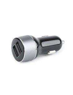USB Car Charger - Gembird TA-U2QC3-CAR-01,2-port USB car fast charger, QC3.0, 36 W, black 2