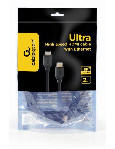 Cable HDMI 2.1 CC-HDMI8K-2M, Ultra High speed HDMI cable with Ethernet, Supports HDMI 2.1 8K UHD resolutions at 60 Hz, 2 m