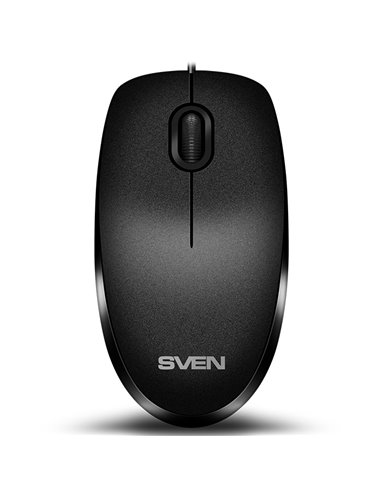 SVEN KB-S320C, Keyboard 104 keys + Mouse (Optical 800 dpi, 3+1 (scroll wheel)), Waterproof design, 1.5m, USB, Black, Rus/Ukr/Eng