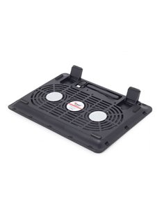 Gembird NBS-2F15-05, Notebook cooling stand, up to 15.6”, LED backlight in fans, Cooling fans: 2 pcs, 1500 RPM (± 10 %), airf... 2