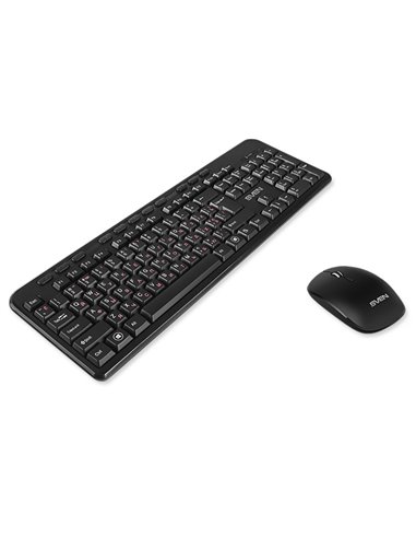 SVEN KB-C3200W, Wireless, Multimedia Keyboard & Mouse, 2.4GHz, (115 keys, 11 Fn-keys) + Mouse (3 + 1 (scroll wheel), 800/1200...