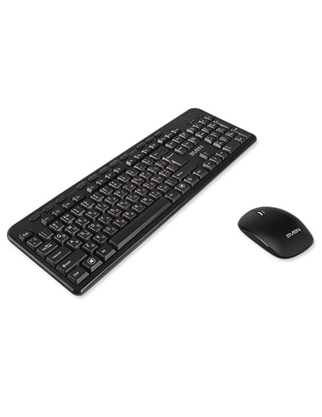 SVEN KB-C3200W, Wireless, Multimedia Keyboard & Mouse, 2.4GHz, (115 keys, 11 Fn-keys) + Mouse (3 + 1 (scroll wheel), 800/1200... SVEN KB-C3200W, Wireless, Multimedia Keyboard & Mouse, 2.4GHz, (115 keys, 11 Fn-keys) + Mouse (3 + 1 (scroll wheel), 800/1200...