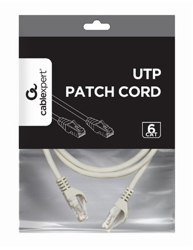 UTP Cat6 Patch cord, 1 m, Grey