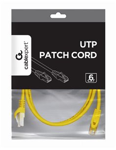 UTP Cat6 Patch cord, 2 m, Yellow 2