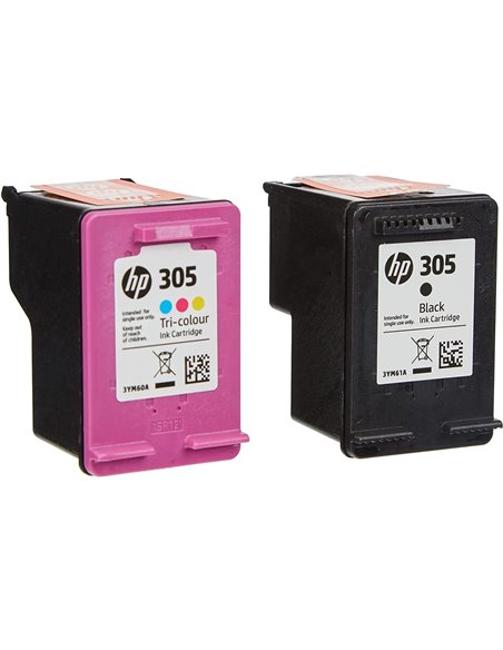 Multipack HP 305 (6ZD17AE) Black/Tri-colour Original Ink Cartridges for HP DeskJet 2710, HP DeskJet 2720 ,HP DeskJet 2721, HP...