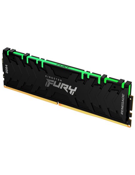 16GB DDR4-3200 Kingston FURY® Renegade DDR4 RGB, PC25600, CL16, 1.35V, 1Gx8, Symmetric Black/Silver Large heat spreader, Dyn...
