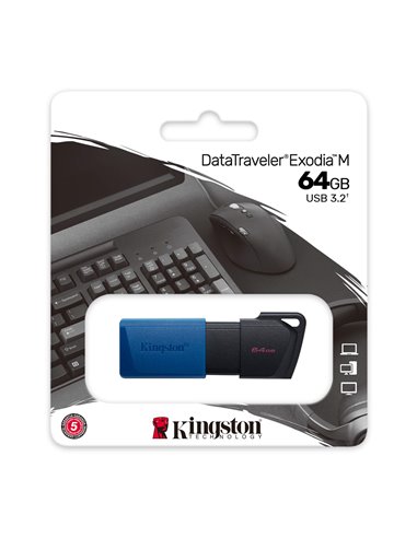 Flash Drive USB Kingston DataTraveler Exodia M / 64GB / 100 MByte/s