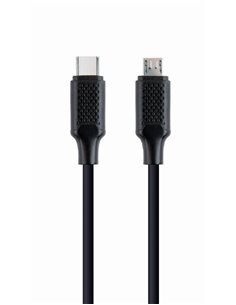 Cable Type-C to micro-USB - 1.5 m - Cablexpert CC-USB2-CMMBM-1.5M, USB Type-C to micro-USB charging & data cable, 1.5 m, Black