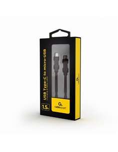 Cable Type-C to micro-USB - 1.5 m - Cablexpert CC-USB2-CMMBM-1.5M, USB Type-C to micro-USB charging & data cable, 1.5 m, Black 2