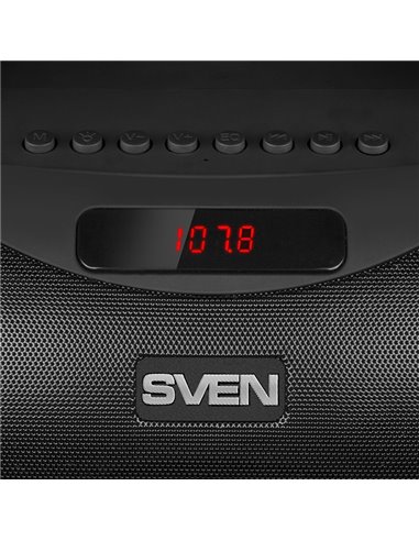 Портативная Колонка SVEN PS-425 Black / 12W / Bluetooth / FM tuner / USB / microSD