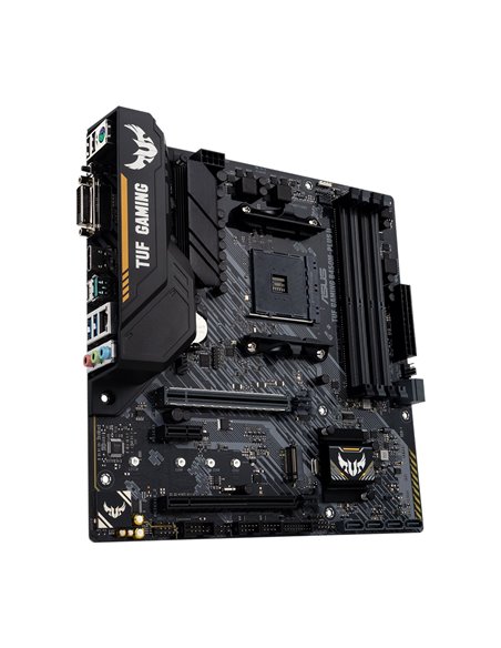 ASUS TUF GAMING B450M-PLUS II, Socket AM4, AMD B450, Dual 4xDDR4-4400, APU AMD graphics, DVI, HDMI, 2xPCIe X16, 6xSATA3, RAID...