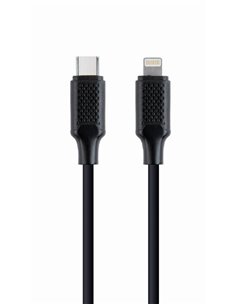 Cable Type-C to 8-pin (Lightning) - 1.5 m - Cablexpert CC-USB2-CM8PM-1.5M, Connectors: USB type-C (male), 8-pin (male) Black