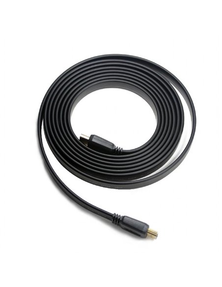 Cable HDMI CC-HDMI4F-6, 1.8 m, High speed HDMI flat cable with Ethernet, Supports 4K UHD resolutions at 60 Hz, 1.8 m, black ...