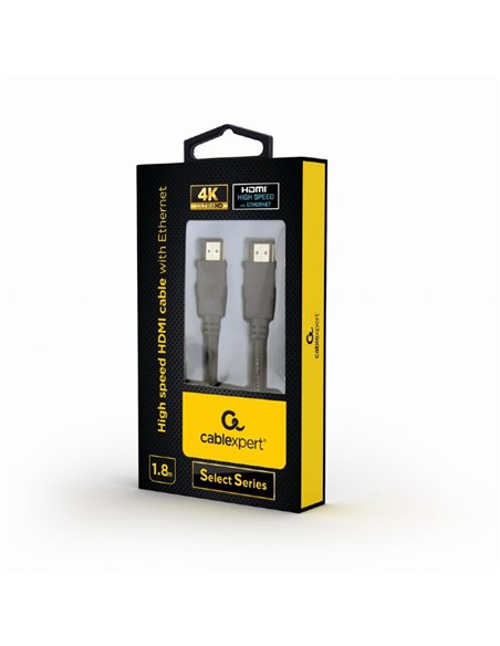 Cable HDMI CC-HDMIL-1.8M, 1.8 m, High speed HDMI cable with Ethernet ”Select Series”, Supports 4K UHD resolutions at 60 Hz, 1...
