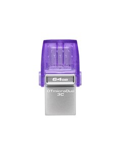 Флеш-накопитель USB-C/A Kingston DataTraveler microDuo 3C G3/ 64ГБ/ 200 MB/s