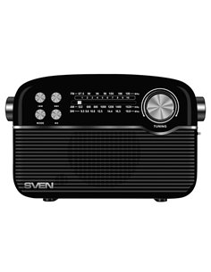 Boxa portabila SVEN SRP-500, Black / 3W / Bluetooth / FM/AM/SW Radio / USB / microSD 2
