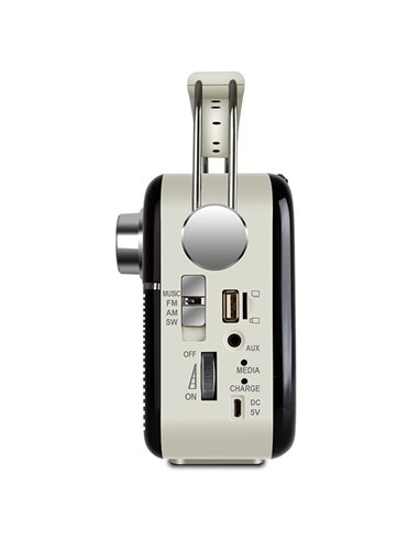 Колонка Портативная SVEN SRP-500, Black / 3W / Bluetooth / FM/AM/SW Radio / USB / microSD