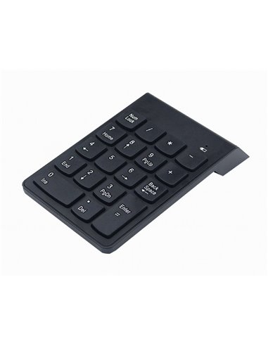 Wireless Keypad Gembird KPD-W-02 / 18 keys / USB / Black