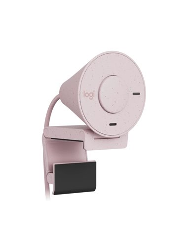 Camera Web Logitech Brio 300 / 1080p / auto light correction / noise-reducing mic / USB-C / Rose