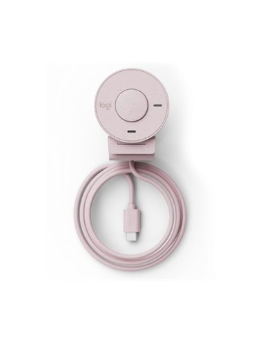 Camera Web Logitech Brio 300 / 1080p / auto light correction / noise-reducing mic / USB-C / Rose