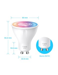 Умная беспроводная лампочка TP-LINK Tapo L630 / 16Mln Multicolor / GU10 / 2200-6500K 2
