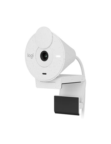 Camera Web Logitech Brio 300 / 1080p / auto light correction / noise-reducing mic / USB-C / White