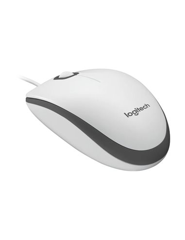 Мышь Оптическая Logitech M100, White