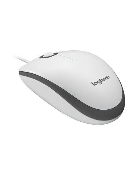 Мышь Оптическая Logitech M100, White