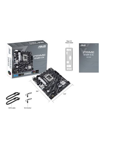 Placa de baza ASUS PRIME B760M-K D4 / 1700 / B760 / DDR4 / mATX