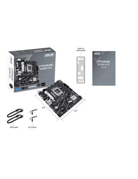 Материнская плата ASUS PRIME B760M-K D4 / 1700 / B760 / DDR4 / mATX