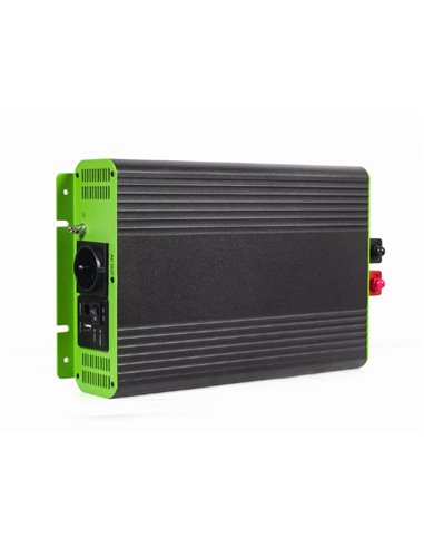 EnerGenie EG-PWC-PS2000-01, 12 V Pure sine wave car DC-AC power inverter, 2000 W, with USB port / 5V-2.1A, Input: 10-16 VDC (...