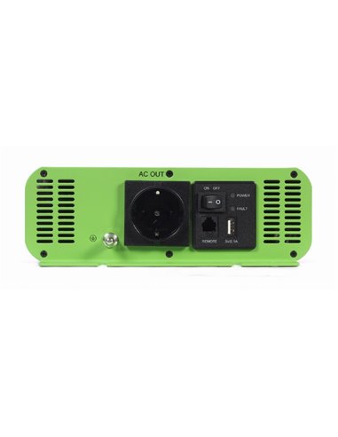 EnerGenie EG-PWC-PS2000-01, 12 V Pure sine wave car DC-AC power inverter, 2000 W, with USB port / 5V-2.1A, Input: 10-16 VDC (...