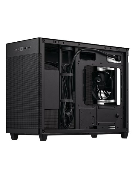 Carcasa ASUS PRIME AP201 MESH / w/oPSU / 1x120mm / mATX / Black
