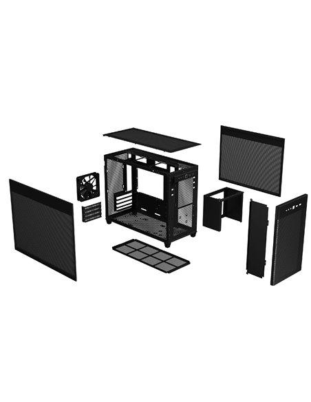 Корпус ASUS PRIME AP201 MESH / w/oPSU / 1x120mm / mATX / Black