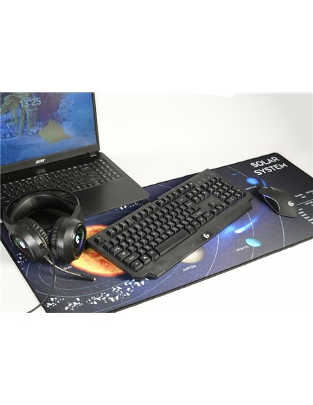 Gembird Mouse pad MP-SOLARSYSTEM-XL-01 COSMOS, Gaming, Extra wide pad surface size 350 x 900 mm, Material: natural rubber foa...