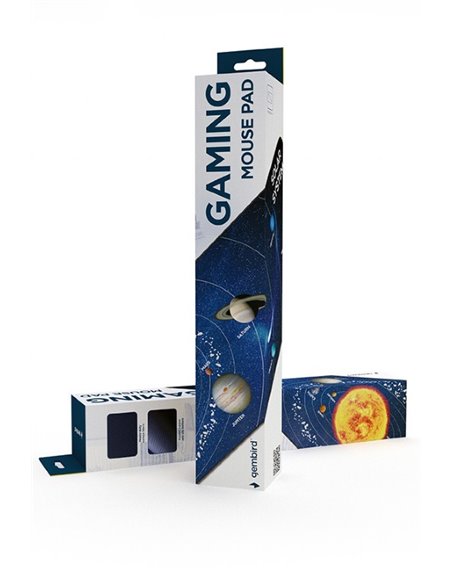 Gembird Mouse pad MP-SOLARSYSTEM-XL-01 COSMOS, Gaming, Extra wide pad surface size 350 x 900 mm, Material: natural rubber foa...