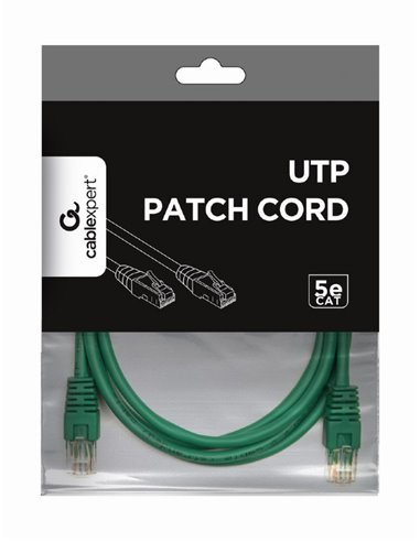 UTP Cat.5e Patch cord, 1.5m, Green