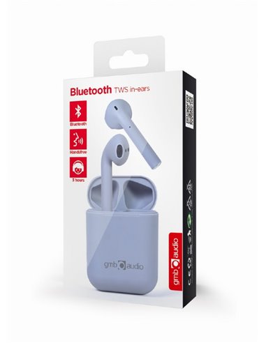 TWS Наушники Gembird Seattle”, Misty grey