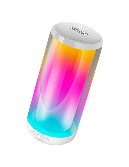 Bluetooth Портативные колонки SVEN PS-265 White / 10W RMS / TWS / RGB 12 lighting modes with Night Light / FM tuner / USB & m...