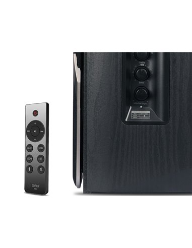 Boxe Edifier R1380DB Black / 42W RMS / 2x RCA / optical / coaxial / AUX / remote control / wooden / (4”+1”)