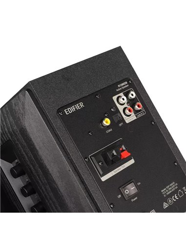 Boxe Edifier R1380DB Black / 42W RMS / 2x RCA / optical / coaxial / AUX / remote control / wooden / (4”+1”)