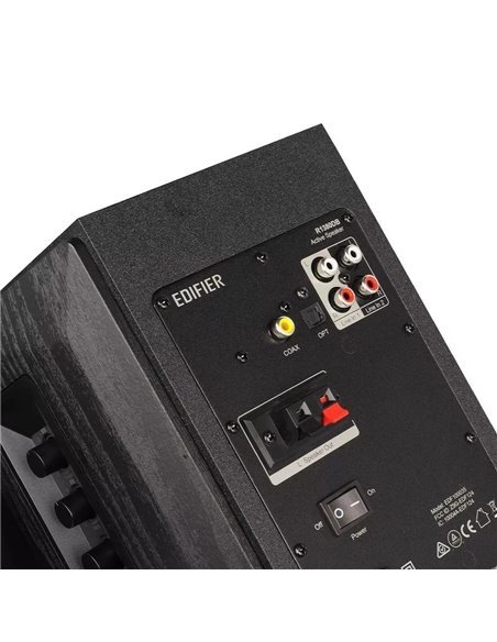 Boxe Edifier R1380DB Black / 42W RMS / 2x RCA / optical / coaxial / AUX / remote control / wooden / (4”+1”)