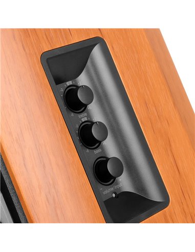 Boxe Edifier R1380DB Brown / 42W RMS / 2x RCA / optical / coaxial / AUX / remote control / wooden / (4”+1”)