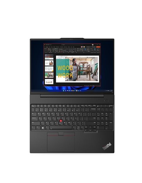 Laptop 16'' Lenovo ThinkPad E16 G1/ WUXGA/ Intel Core i7-13700H/ 32GB / 1TB SSD/ Black Laptop 16'' Lenovo ThinkPad E16 G1/ WUXGA/ Intel Core i7-13700H/ 32GB / 1TB SSD/ Black