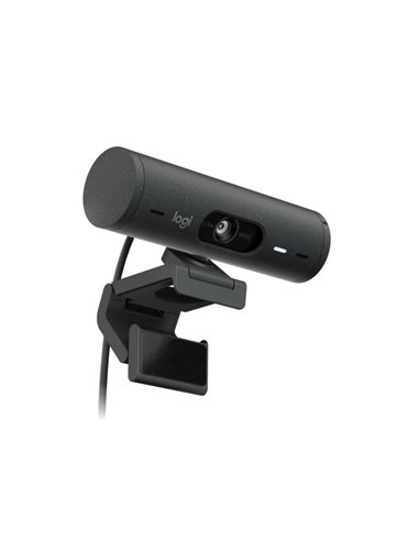 Веб-камера Logitech Brio 500 / 1080p / auto light correction / 4MP / stereo mic / USB-C / Graphite