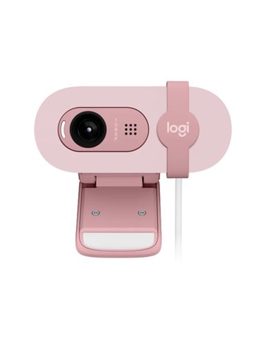 Camera web Logitech Brio 100 / 1080p/30fps / privacy shutter / mic / USB-A / Rose