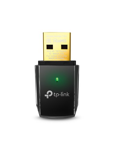USB 2.0 / Wi-Fi 5 Adapter / TP-LINK Archer T2U / Dual Band AC600