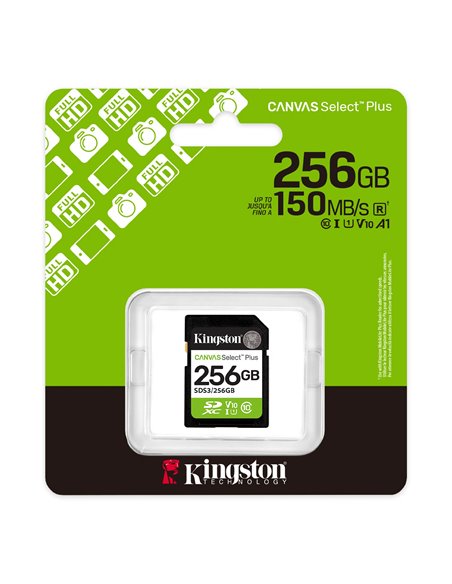 Card de memorie SD 256GB Kingston Canvas Select Plus, 150MB/s
