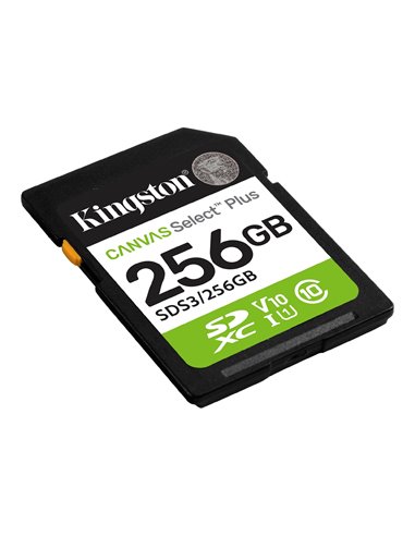 Карта памяти SD 256GB Kingston Canvas Select Plus, 150MB/s