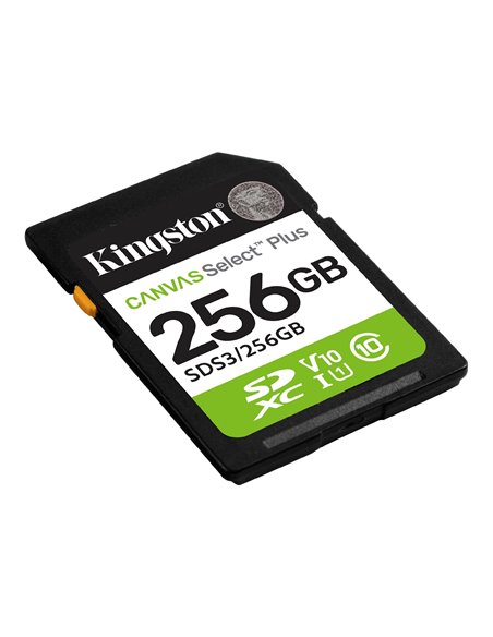 Card de memorie SD 256GB Kingston Canvas Select Plus, 150MB/s